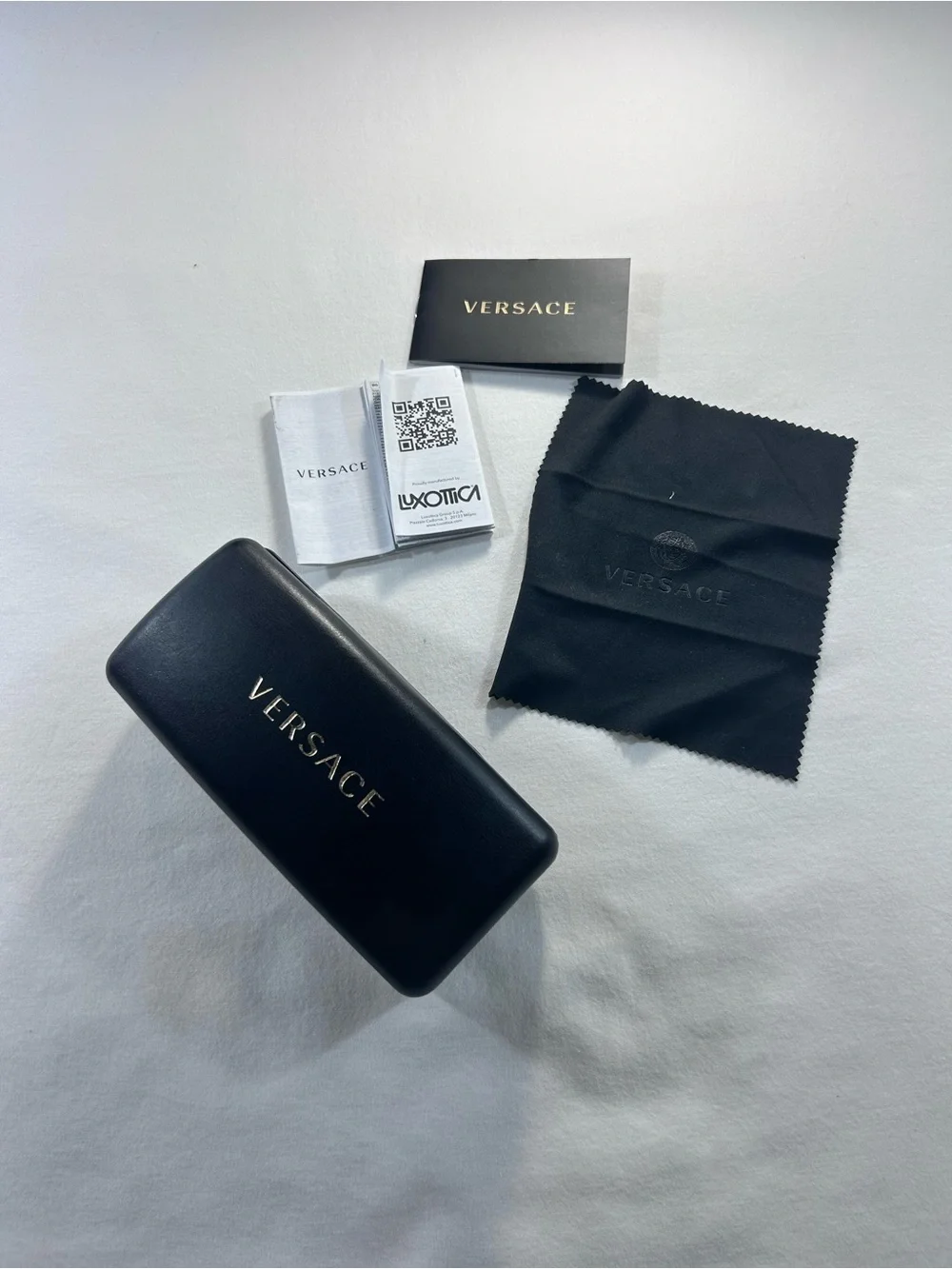 VERSACE Sunglasses VE 2150-Q 1002/87 Gold & Black Aviator Frames w/Grey Lens